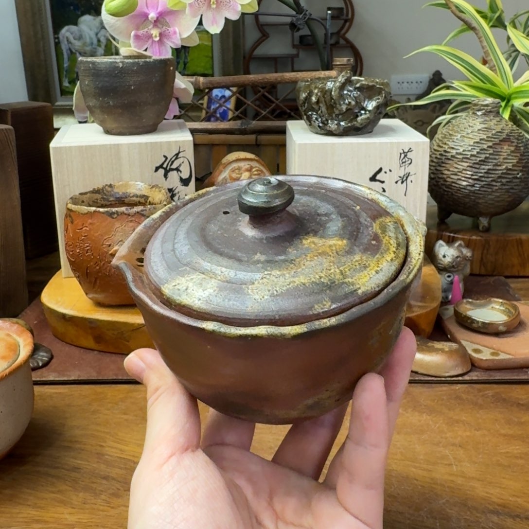 五郎边卫备前烧绞出福利一口价