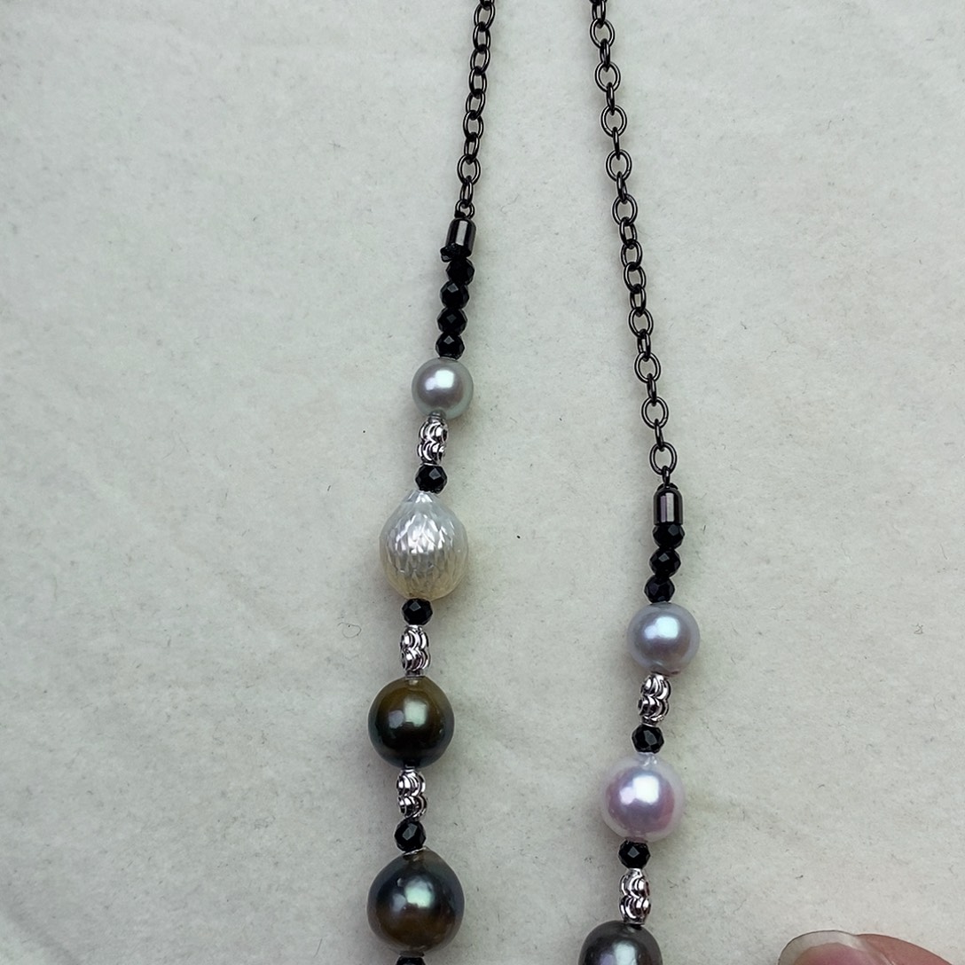 海水珍珠颈饰银S925镶嵌