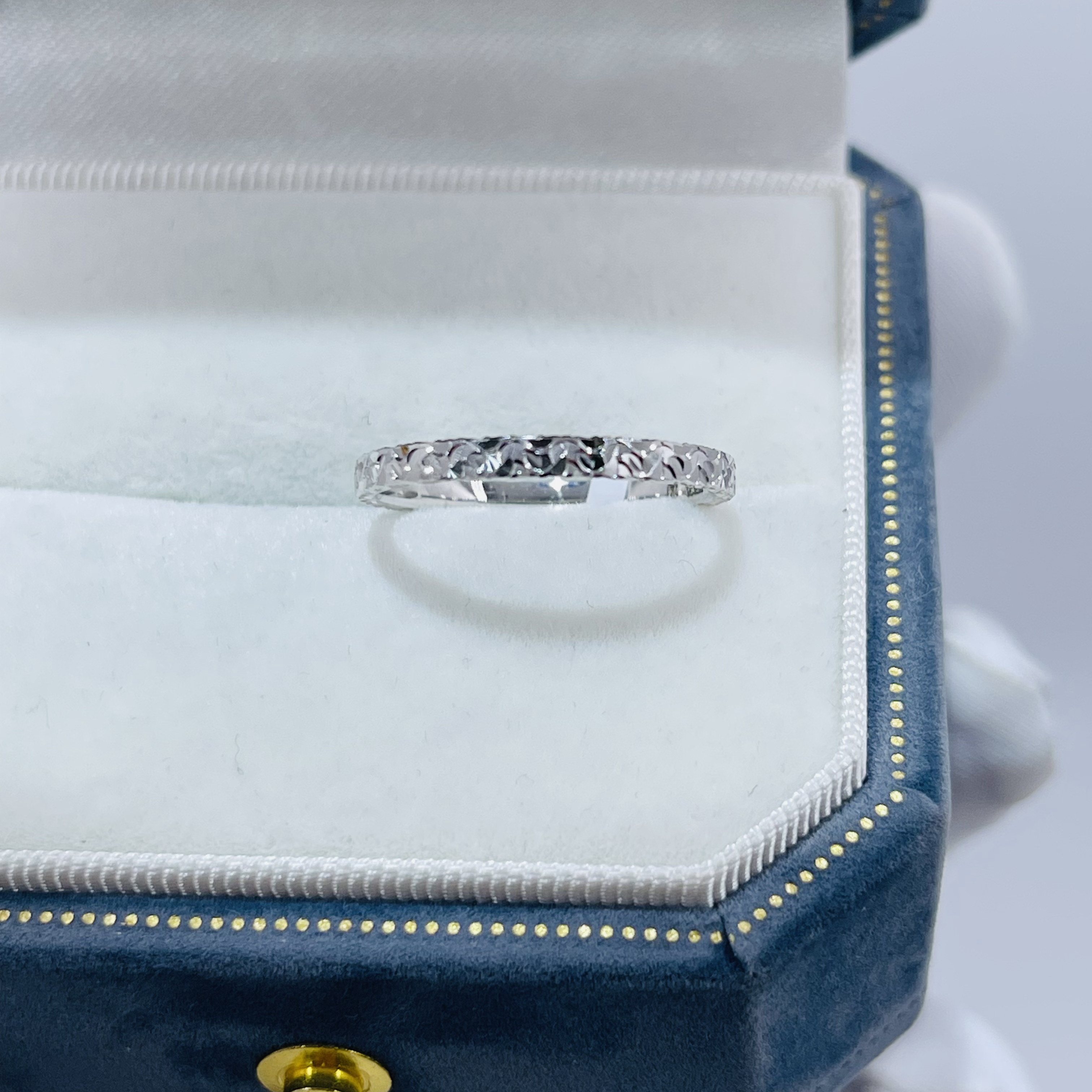 pt950铂金戒指三面碎冰冰时尚搭配情侣对戒小众满分礼物