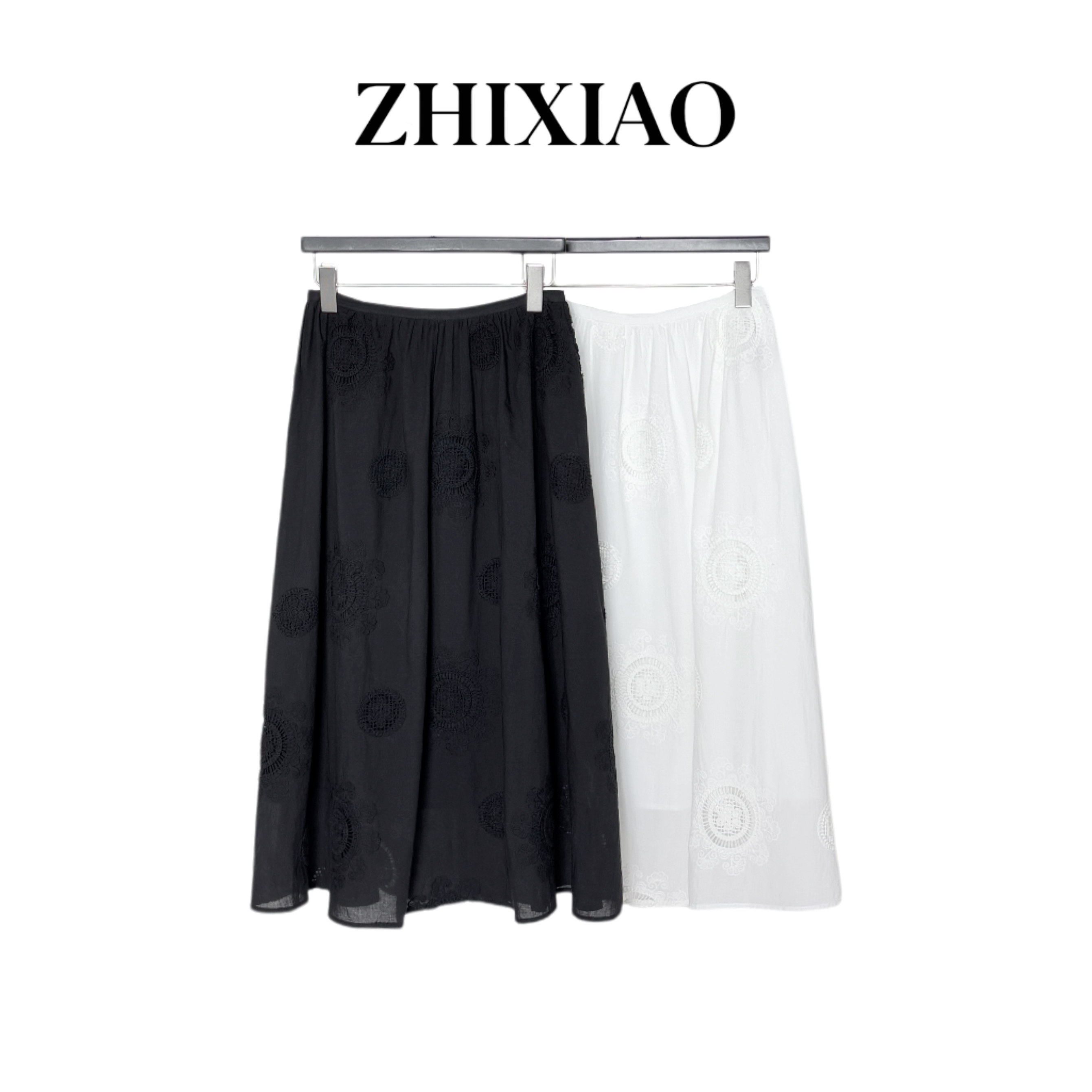 【ZHIXIAO】夏季新款：重工刺绣半裙60358