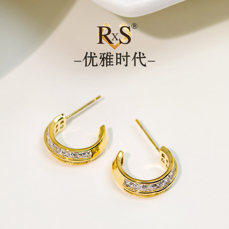 RxS  0034【优雅时代】 港潮时尚防过敏优雅时代网红抖音耳环