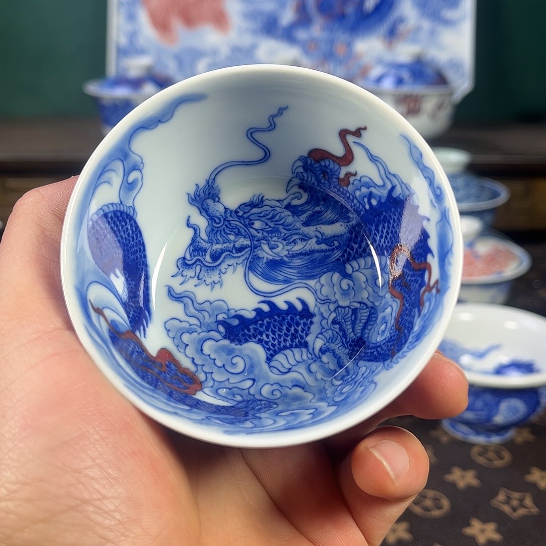 瓷片自成堂景德镇手工手绘