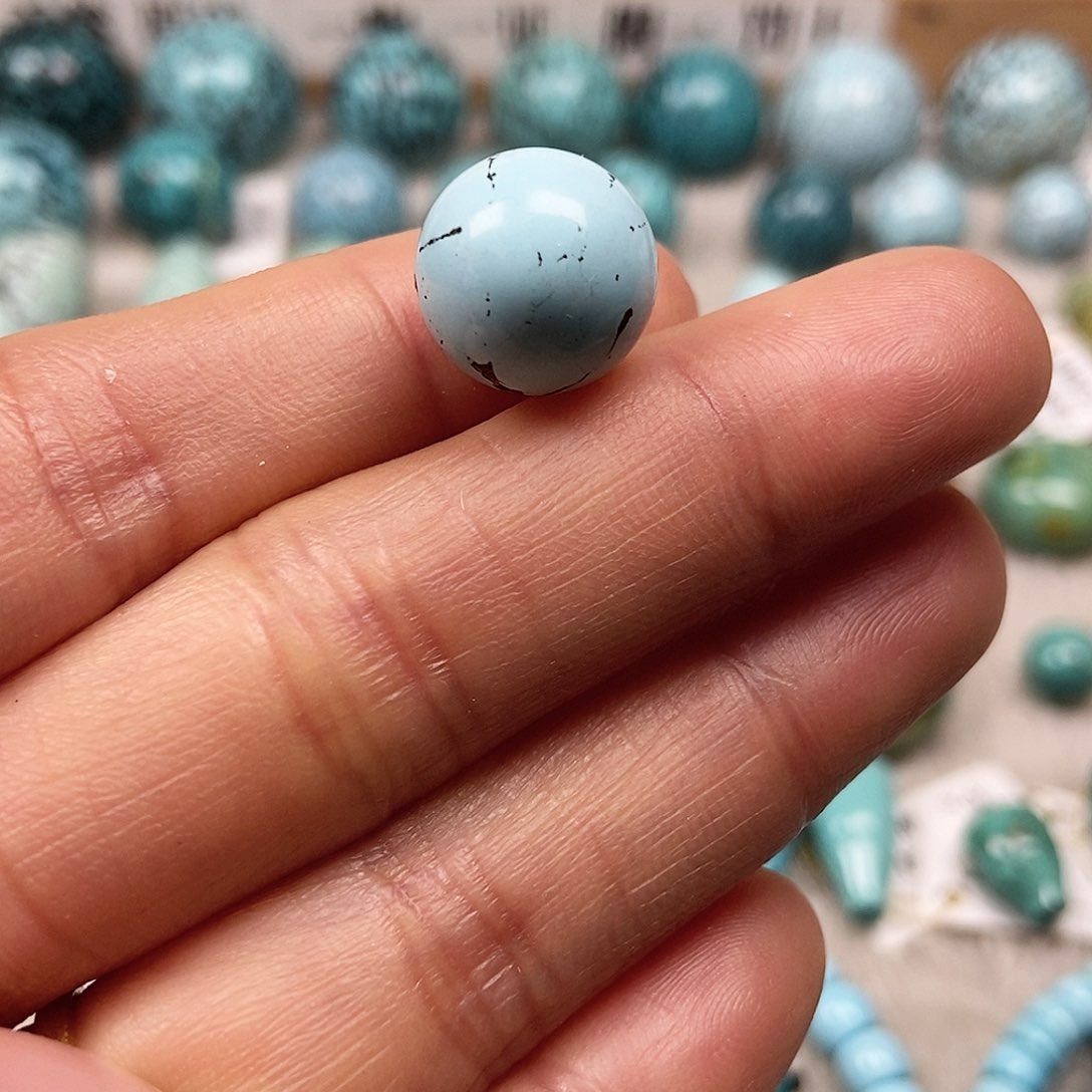 未镶嵌绿松石珠宝半成品