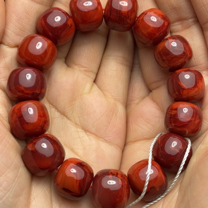 南红玛瑙手串5未镶嵌艺*