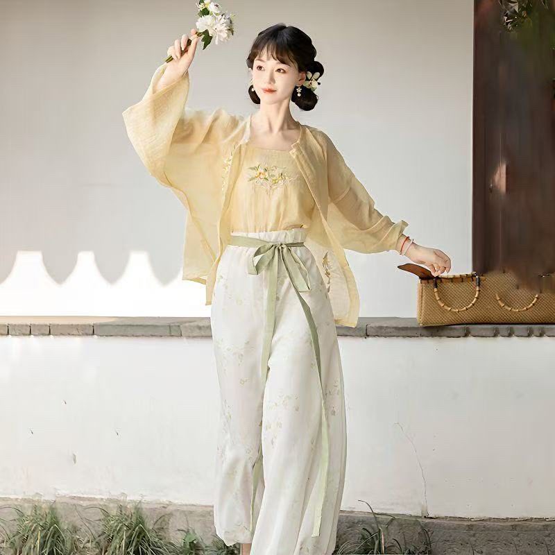 孤品，汉服，儿童汉服，沙衣，舞蹈服，演出服，个别瑕疵，介意勿拍