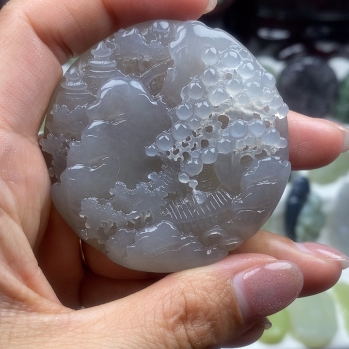 和田玉未镶嵌颈饰88