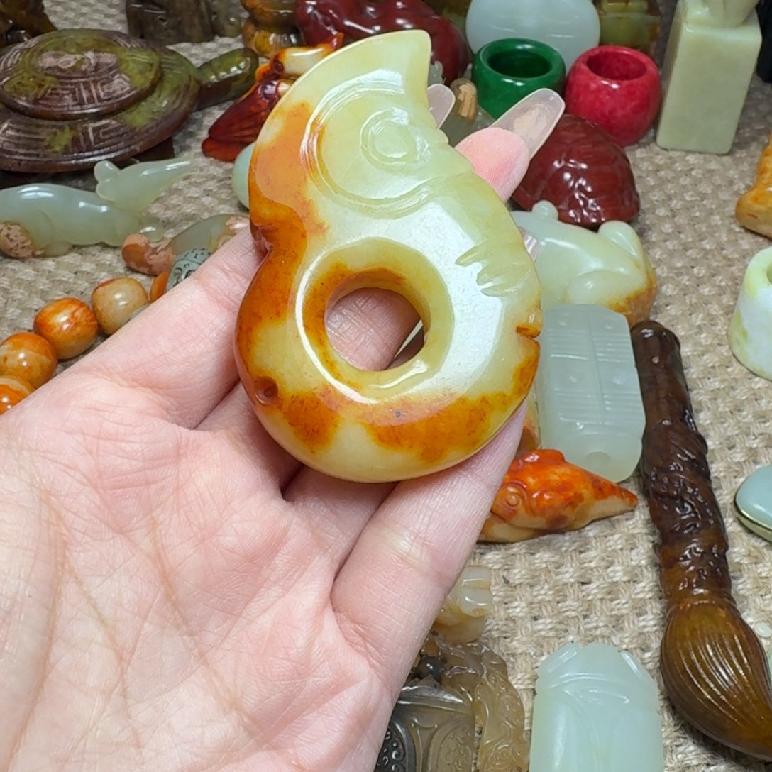 白玉菩提吊坠挂件