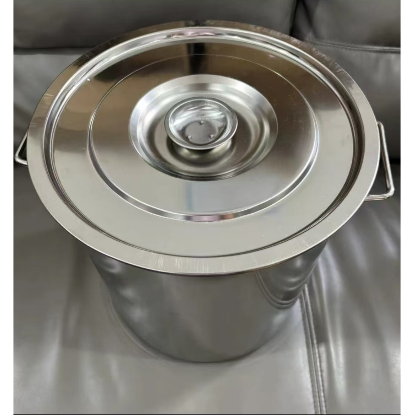 m846商用汤桶带盖汤锅加厚底大容量不锈钢家用储水桶304不锈钢桶