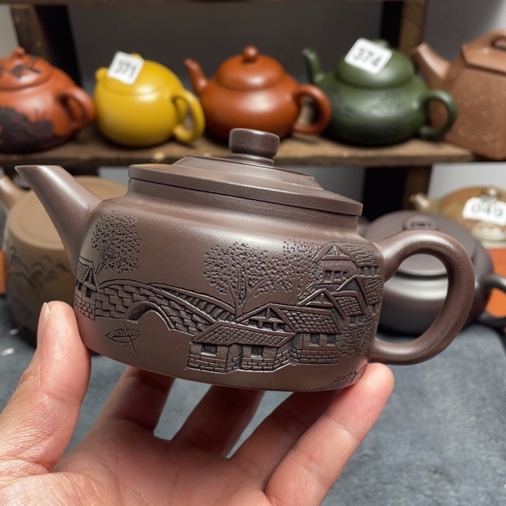 茶壶紫砂紫砂微瑕