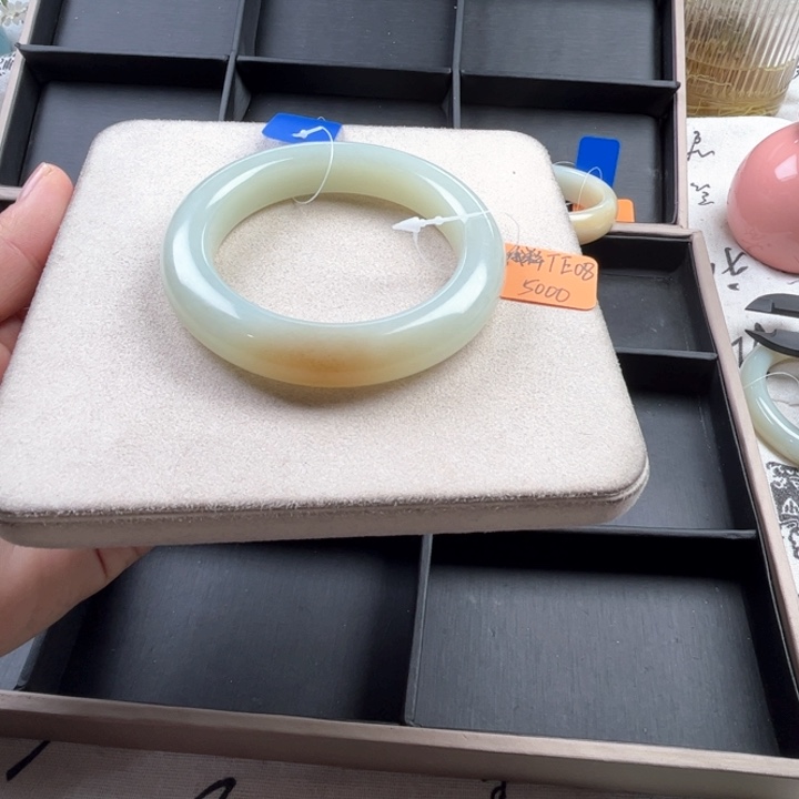 未镶嵌手镯和田玉玲珑美镯60.6