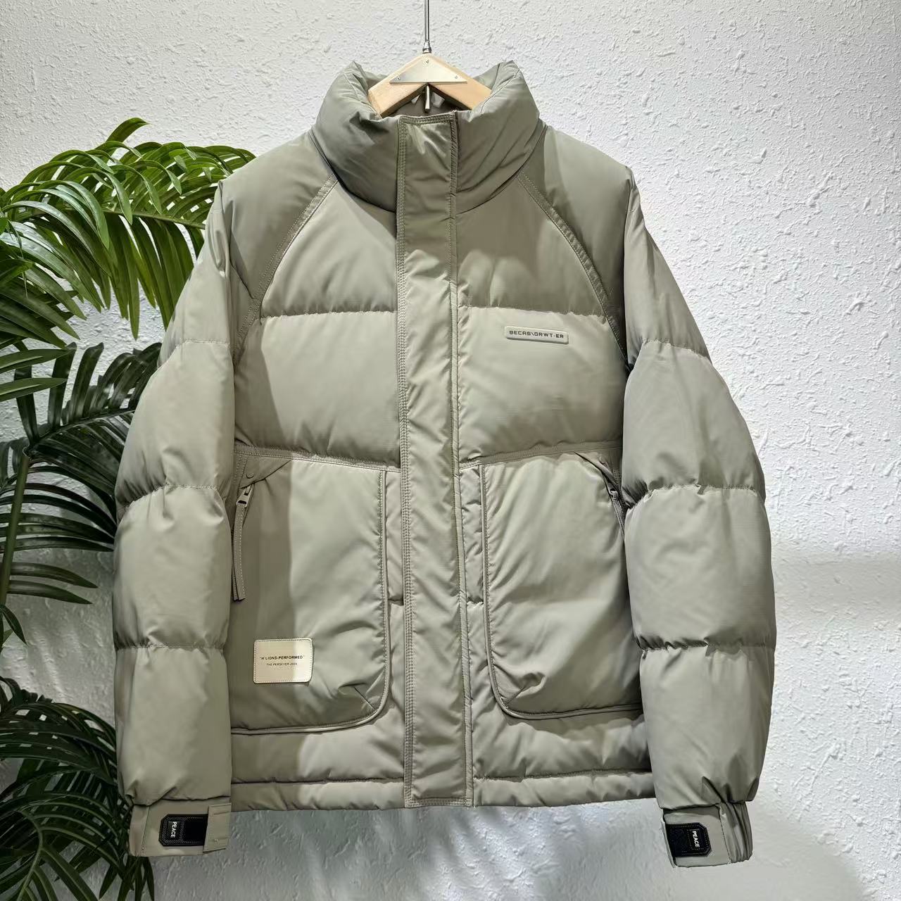 冬季新款时尚潮流简约休闲立领防风御寒保暖加厚外套#622