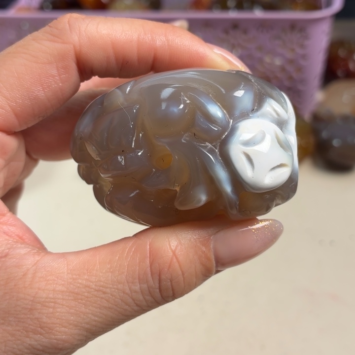 玛瑙/玉髓未镶嵌吊坠(不含链)
