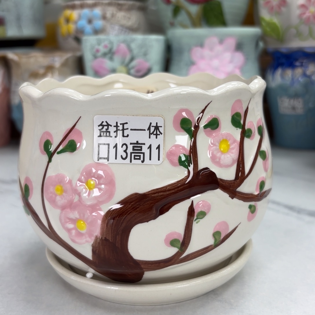 @夏西陶瓷花盆@@5886