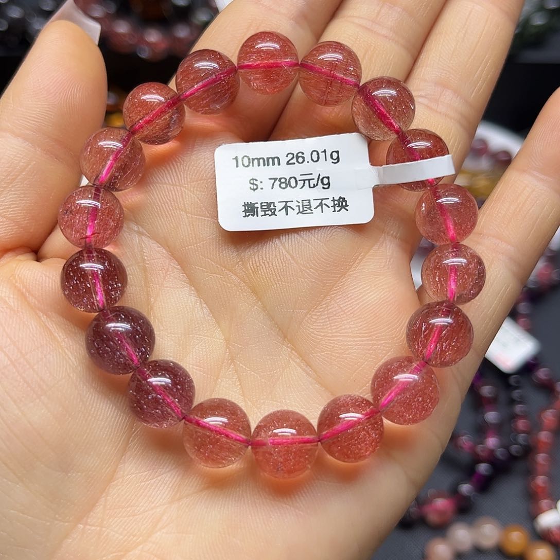 水晶手链未镶嵌天然水晶