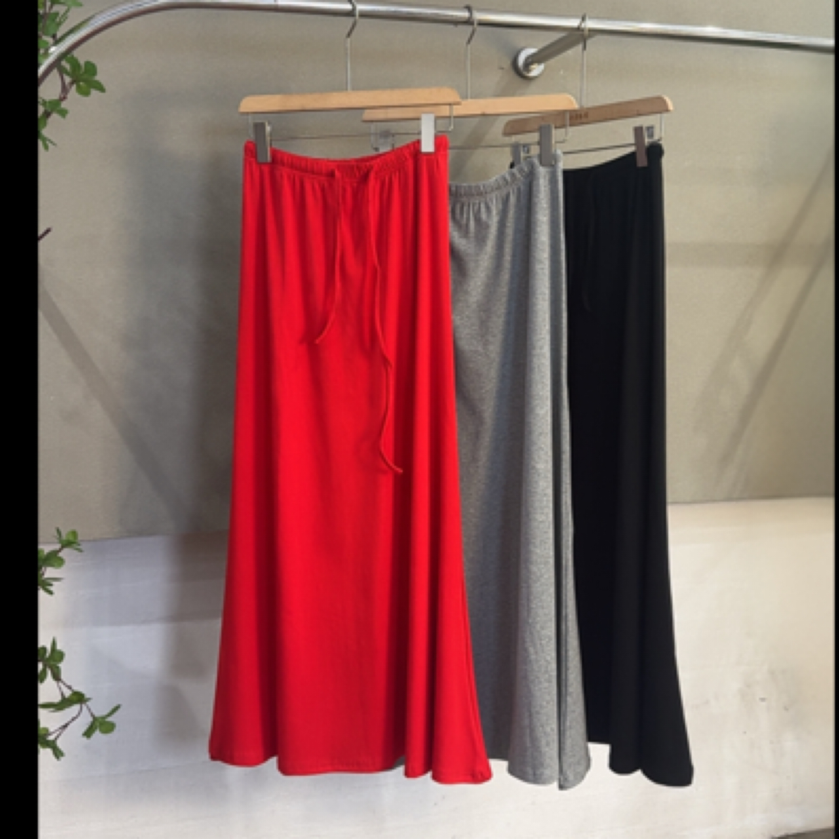 新款中长鱼尾半身裙裙子设计感慵懒感韩风百搭宽松显瘦鱼尾裙1717