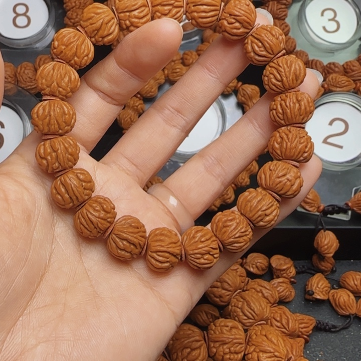 桃核手串龙纹桃核