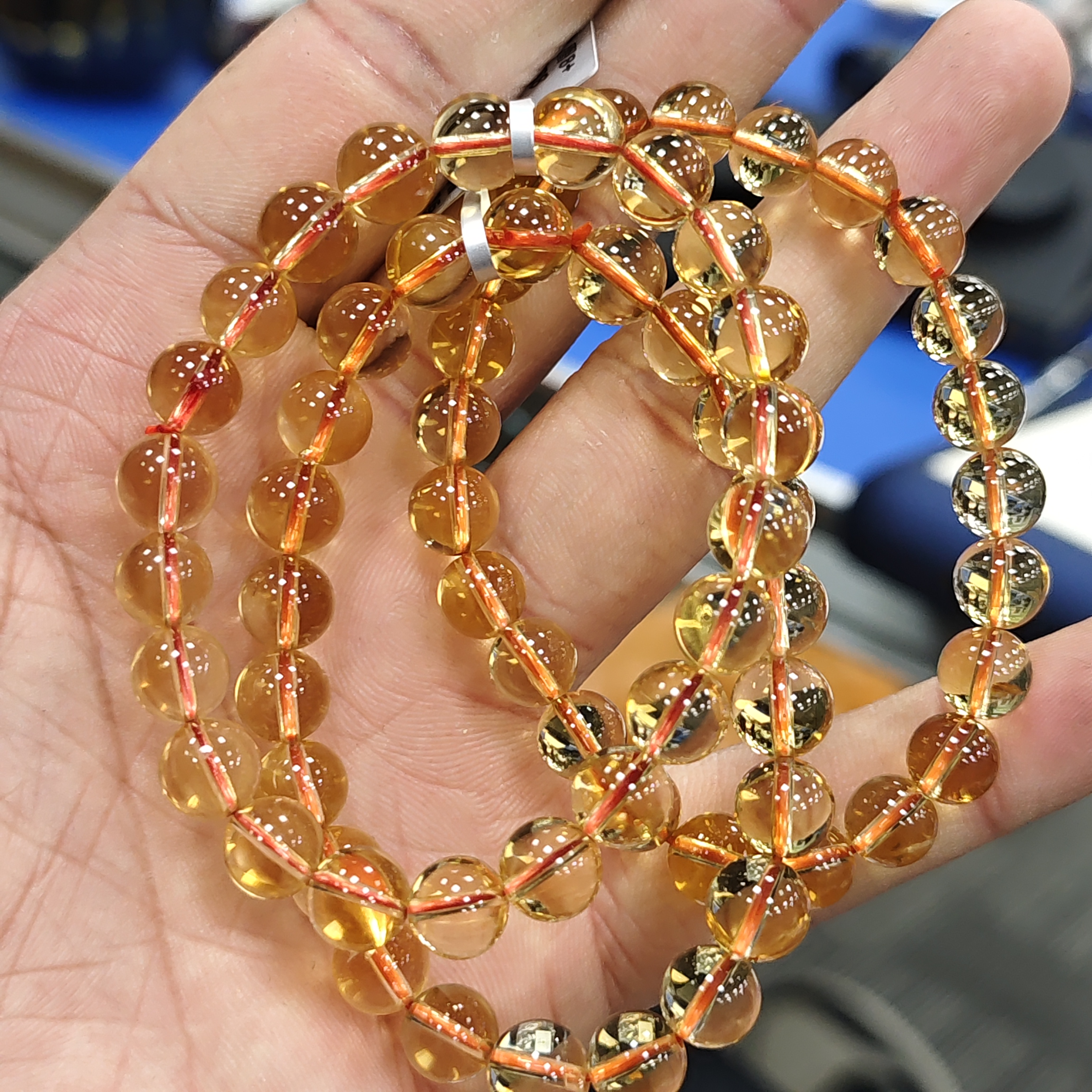 【书记甄选】天然黄水晶单圈手链 多样性发一件 约8mm GCK745