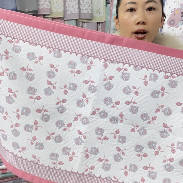 棉特价粉色玫瑰花