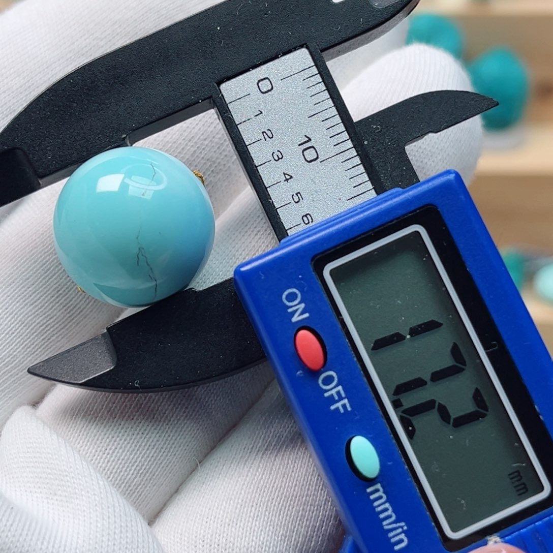 绿松石未镶嵌圆珠