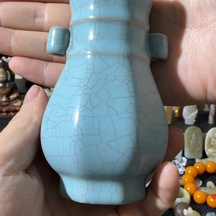 瓷片摆件创意瓷器小香炉4