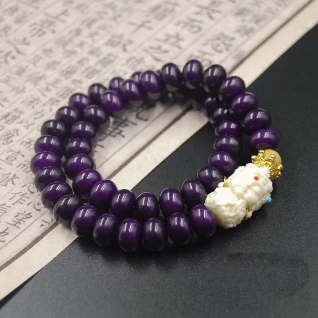 TYX-014紫月菩提度母双圈【晶晶】