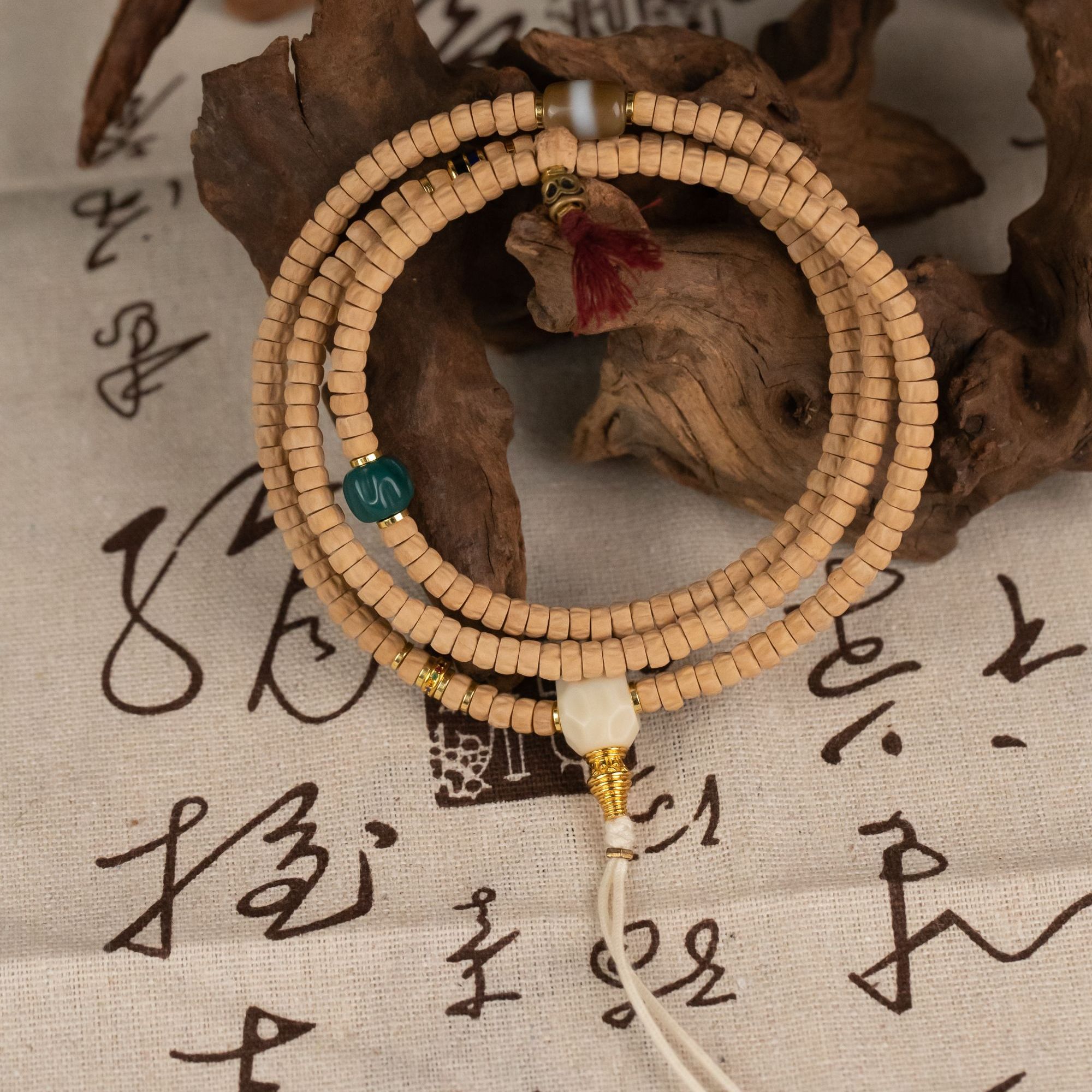 VEODO【药片百香籽长串】约5.5mm黄皮顺油柏香文玩