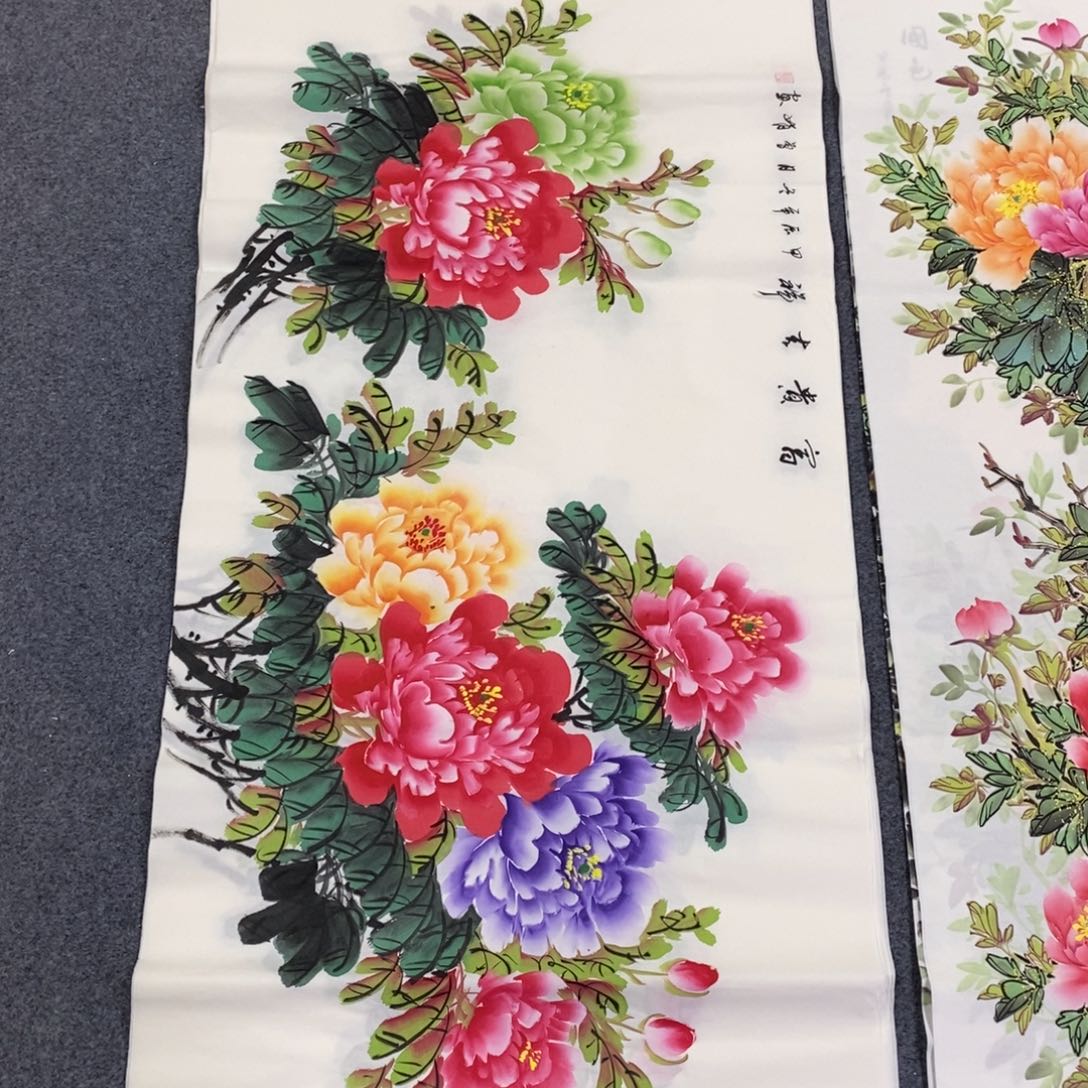 国画尺寸140✖️70四尺手绘国画