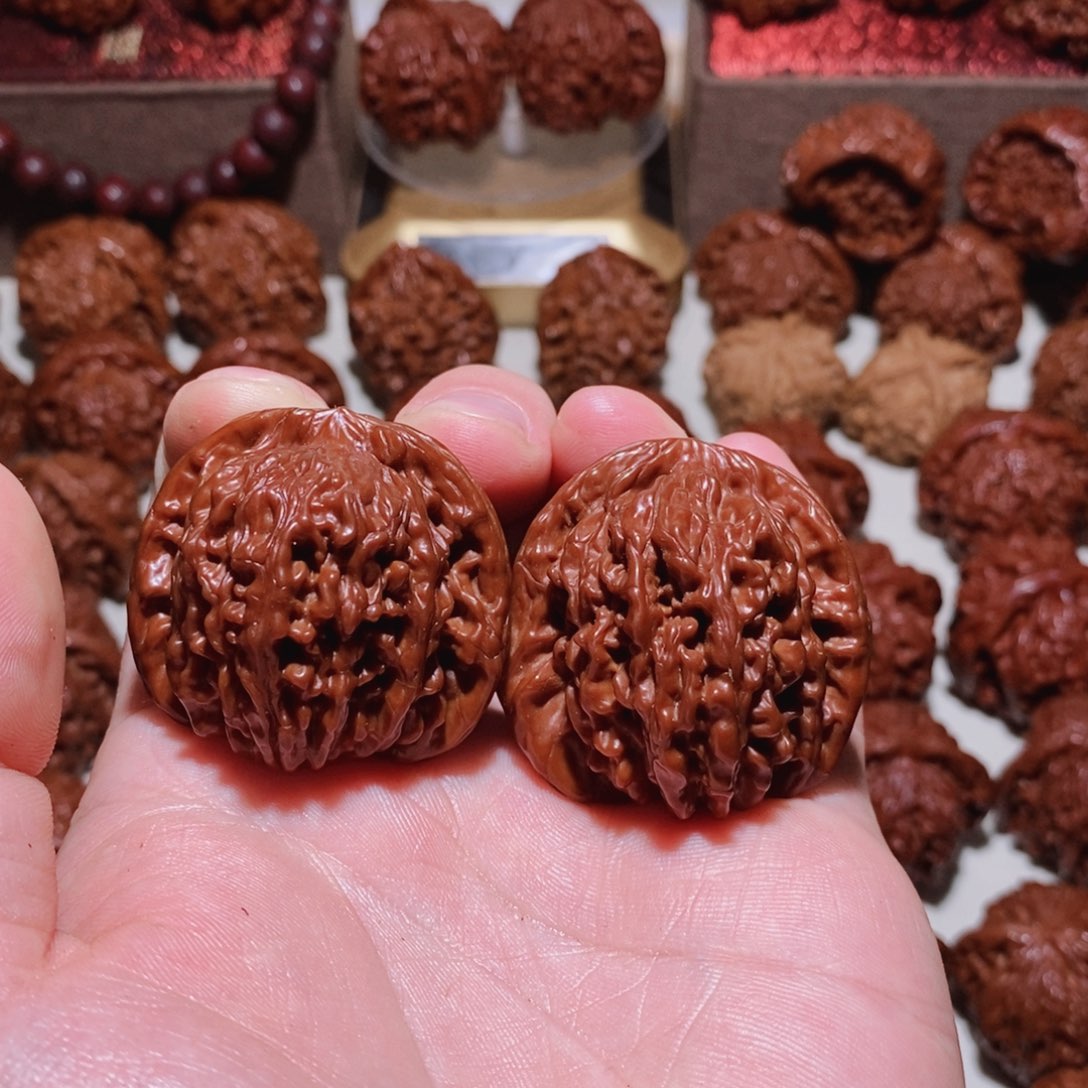 桃核手串空***白四座楼四座楼