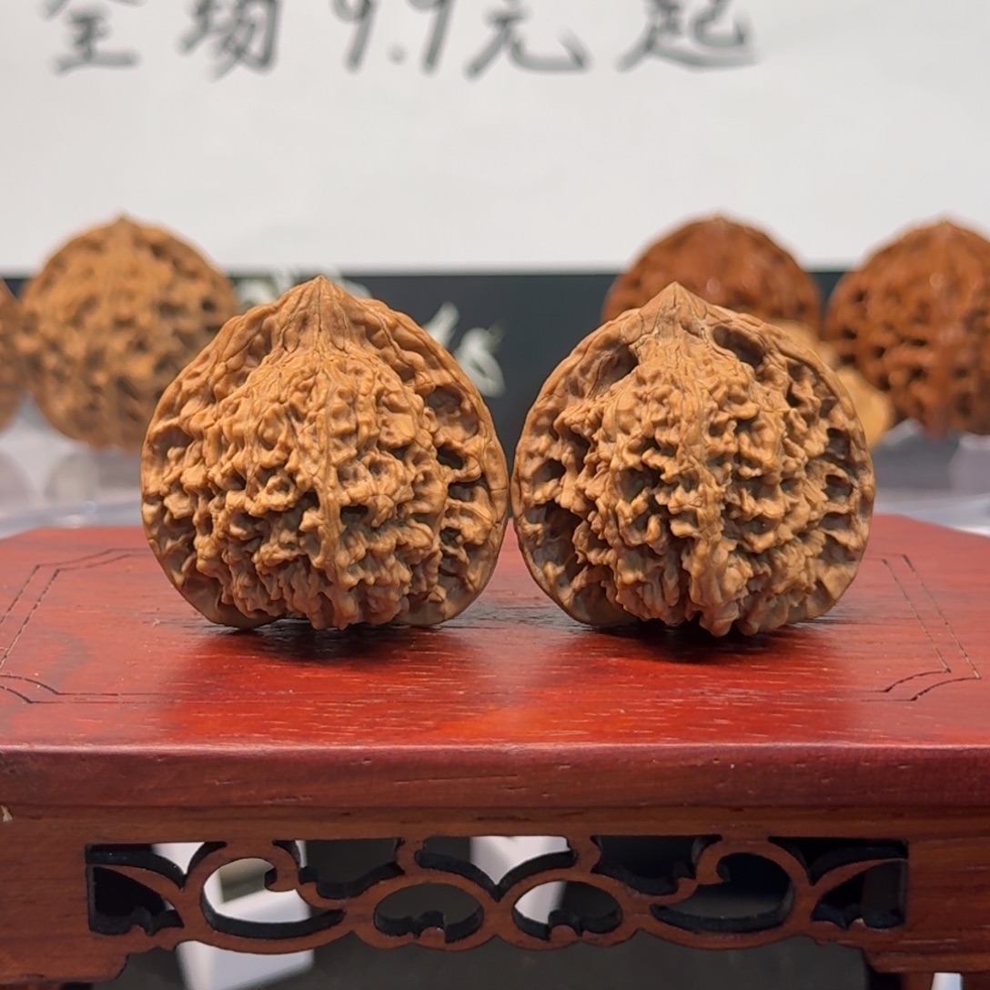 把件文玩核桃17号满天星边39高34肚38全品无药无修原生态