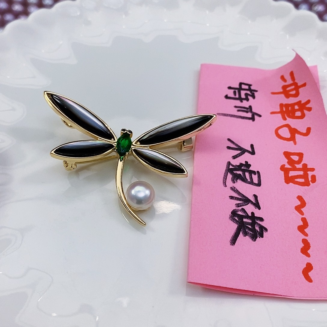 淡水珍珠胸针未镶嵌