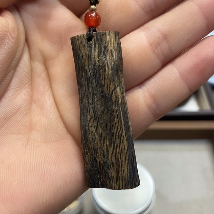 沉香吊坠奇楠挂件红油老料