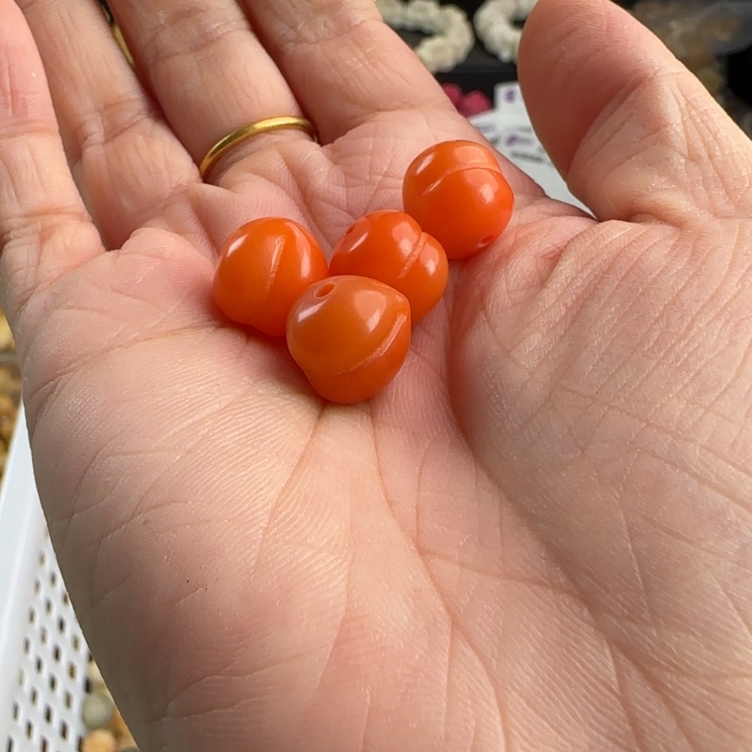 手串菩提根/象牙果卡12杏子桃25颗