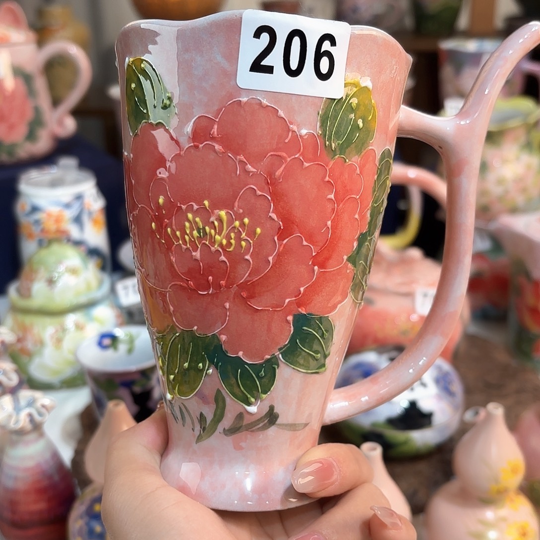 景德镇手绘高温釉下彩陶瓷茶具