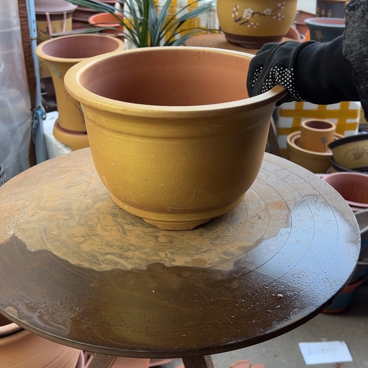 紫砂宜兴紫砂花盆