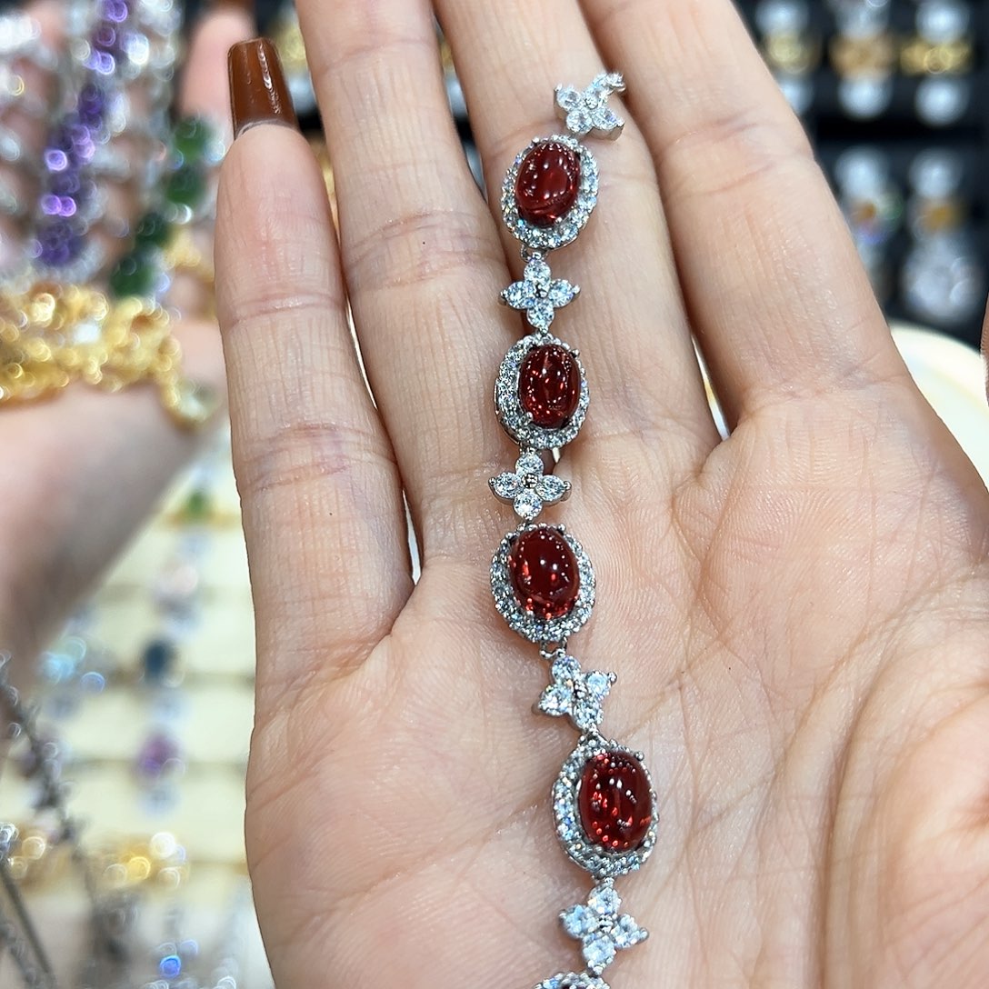 水晶金色拖不保色介意慎拍银托不掉色银S925镶嵌昭*