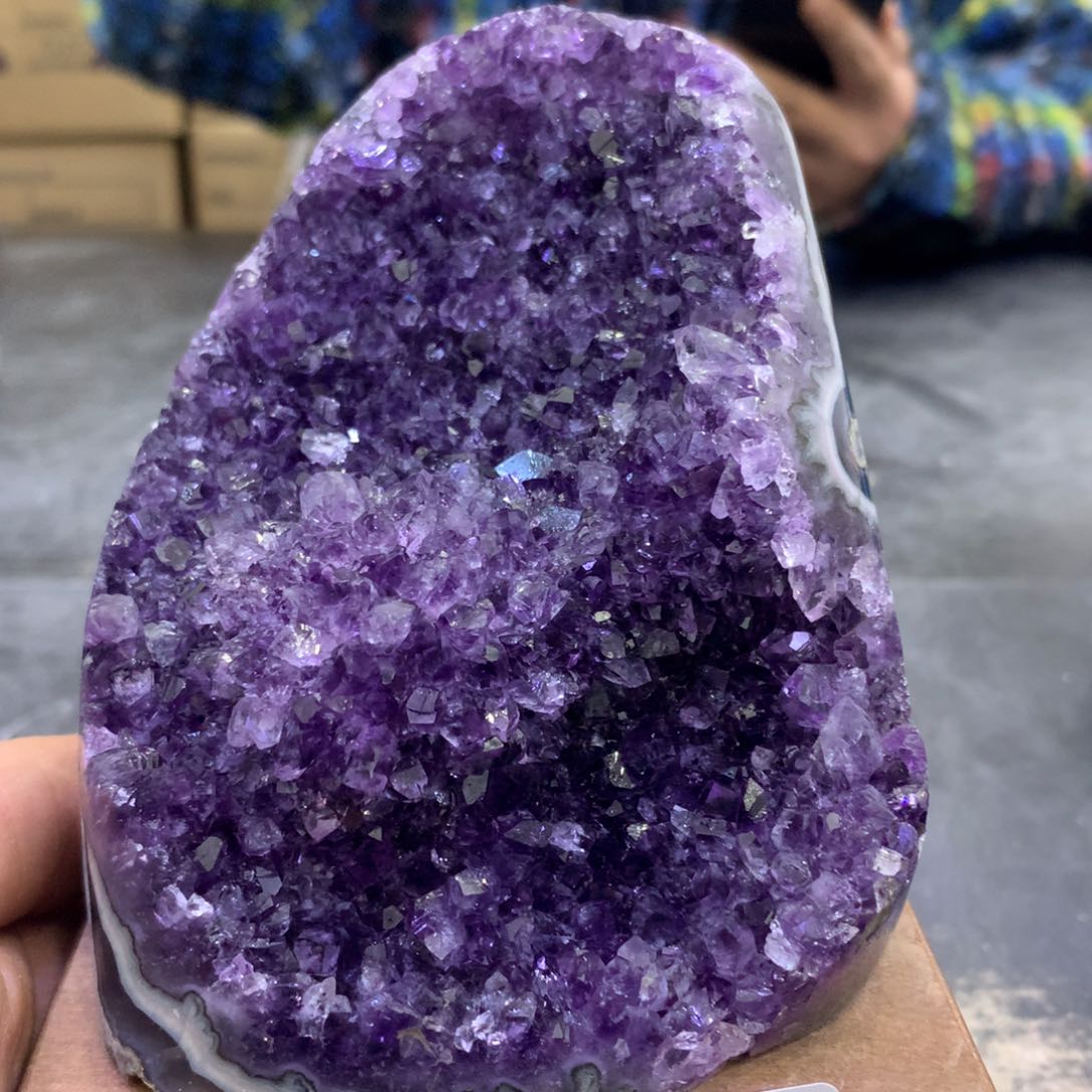 水晶摆件未镶嵌紫晶343