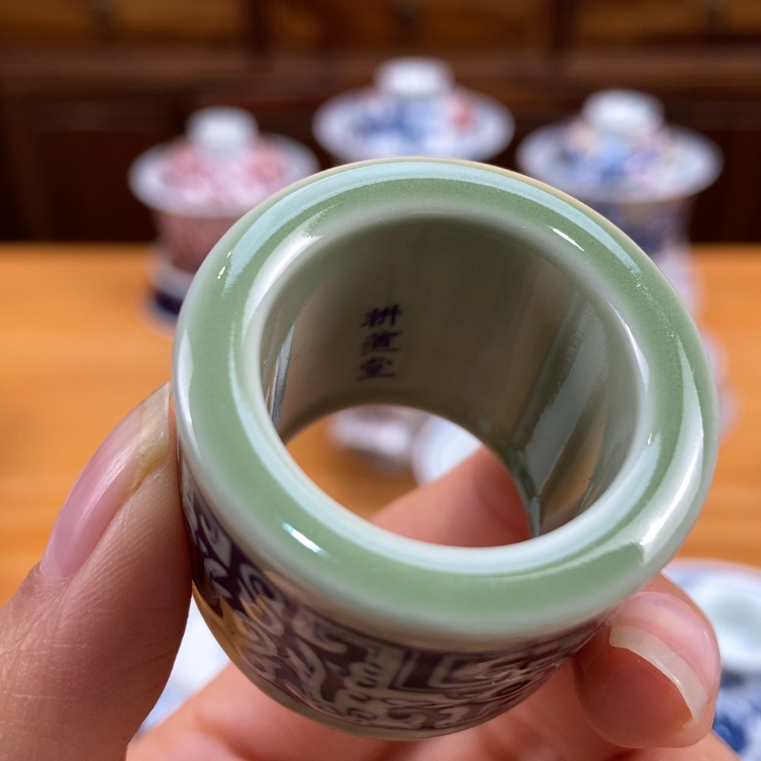 手绘现代茶具非古董