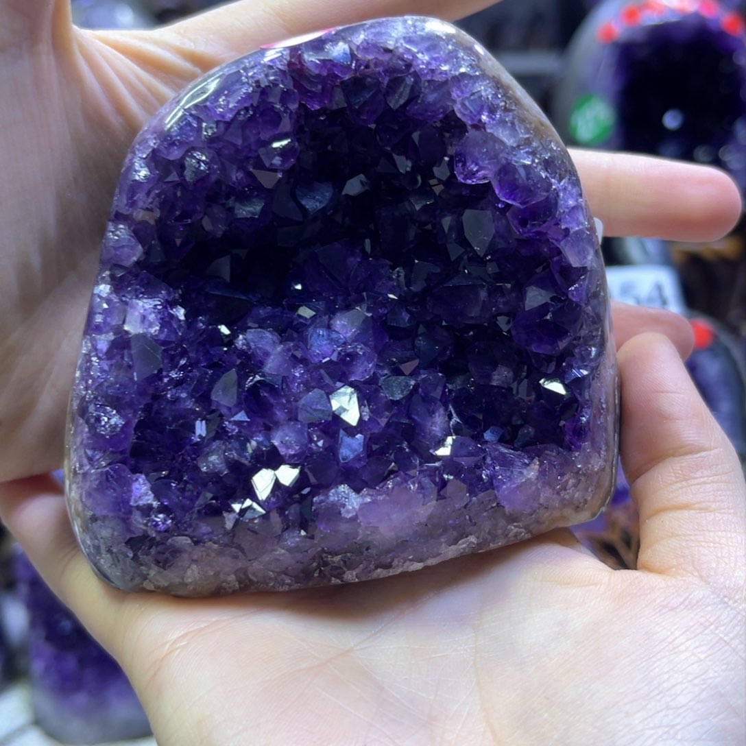 紫晶摆件未镶嵌紫水晶