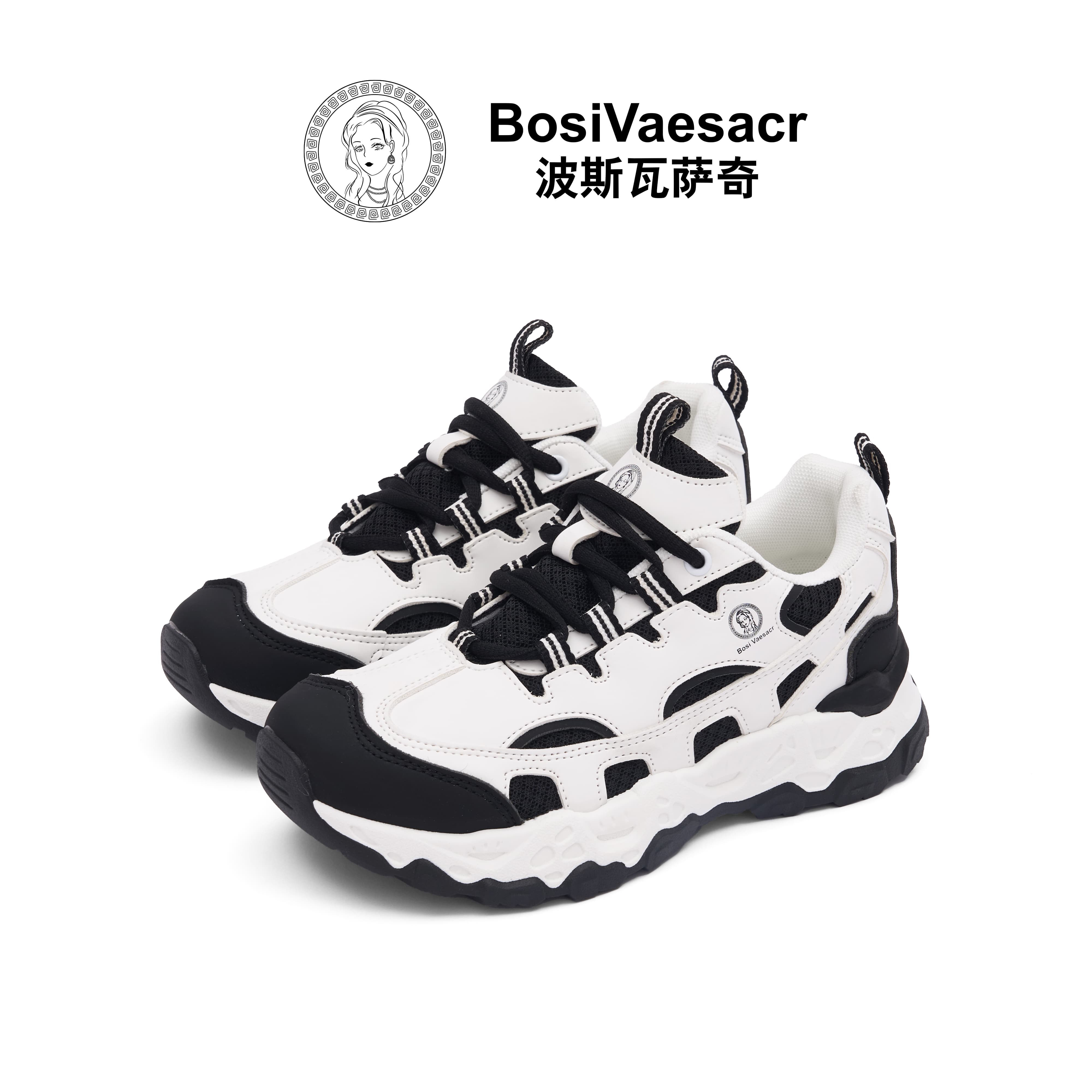 Bosi Vaesacr2025秋季新款波斯瓦萨奇百搭手工高定厚底轻奢时尚鞋