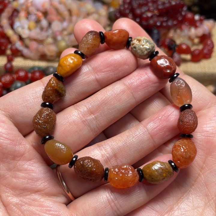 玛瑙/玉髓合金手链