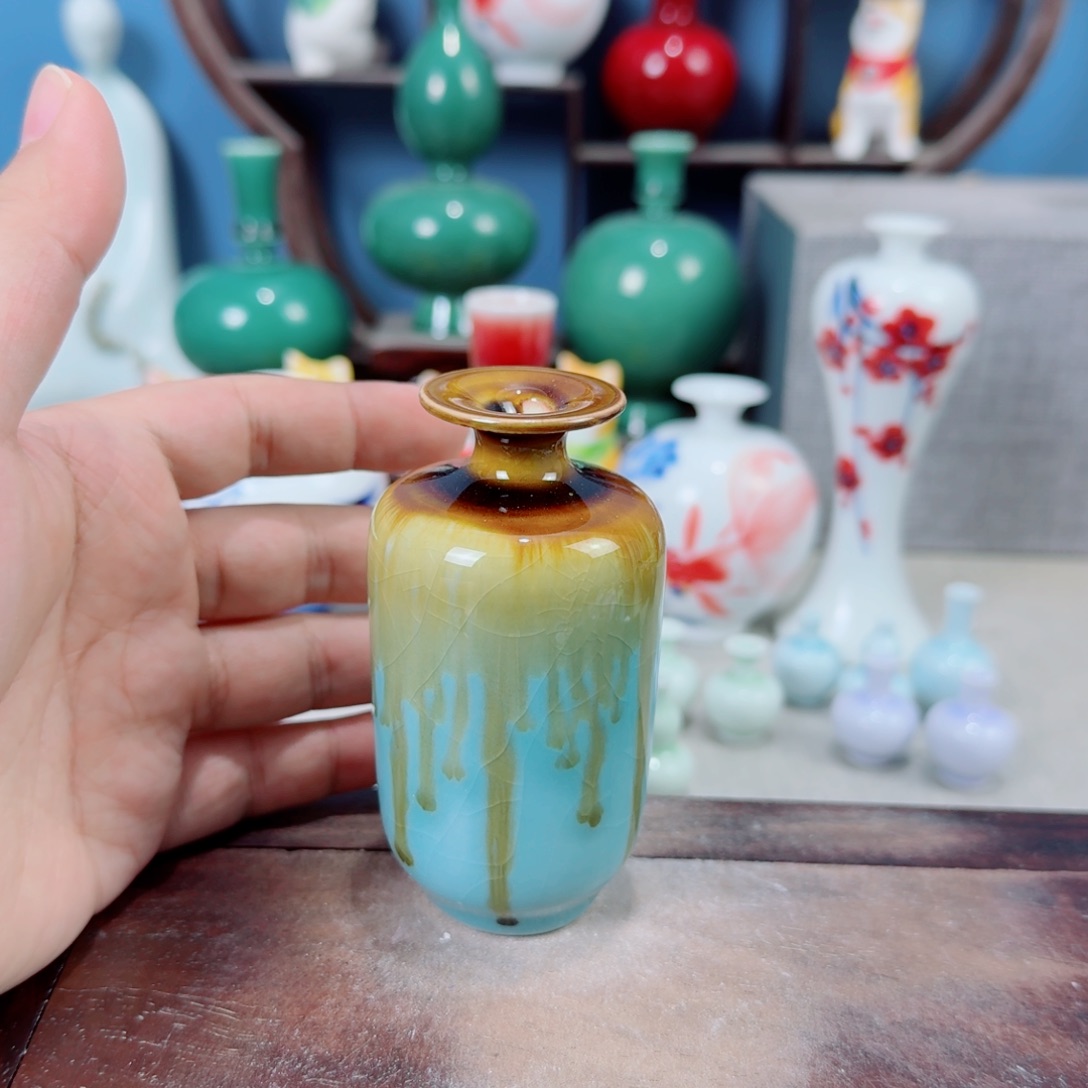 陶瓷手工小花器摆件