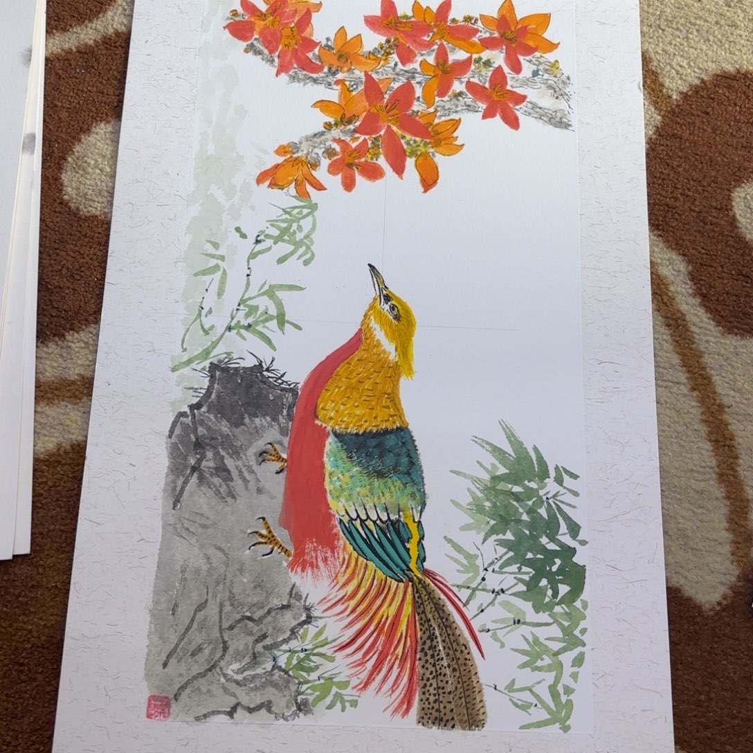 国画30-50卡纸作品艺