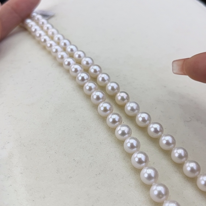 淡水珍珠颈饰银S925镶嵌7➕极光炫彩高品