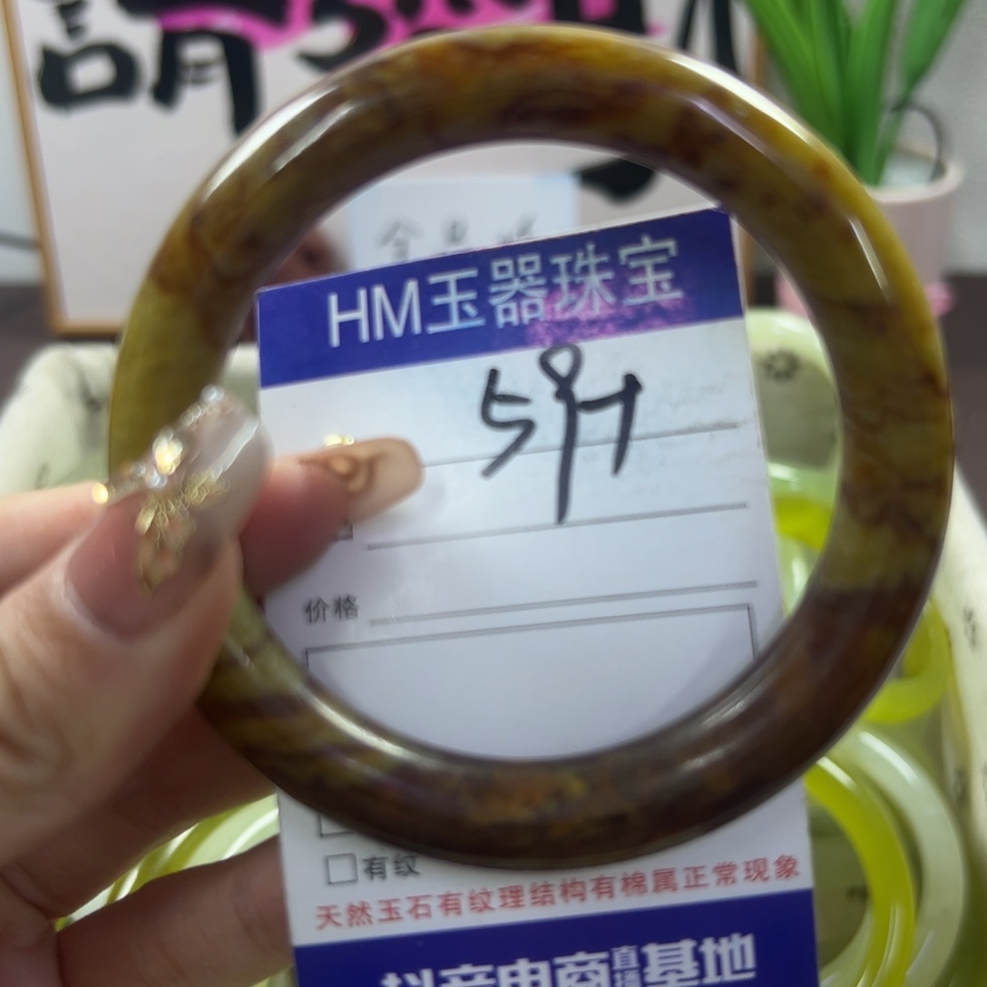蛇纹石玉手镯未镶嵌879