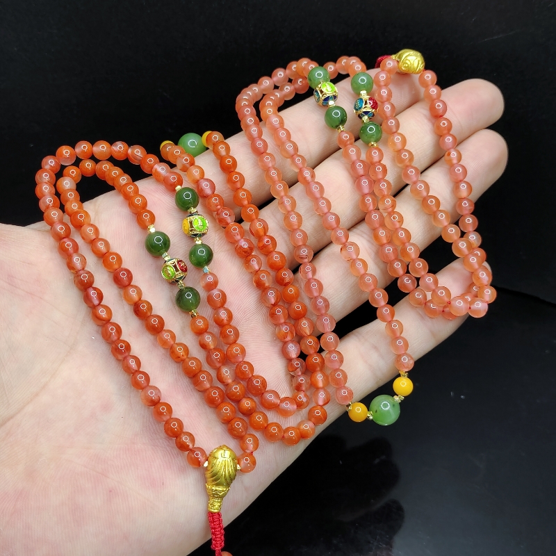 【老三珠宝】南红DIY女神链C4【多样性发其一】约4mm