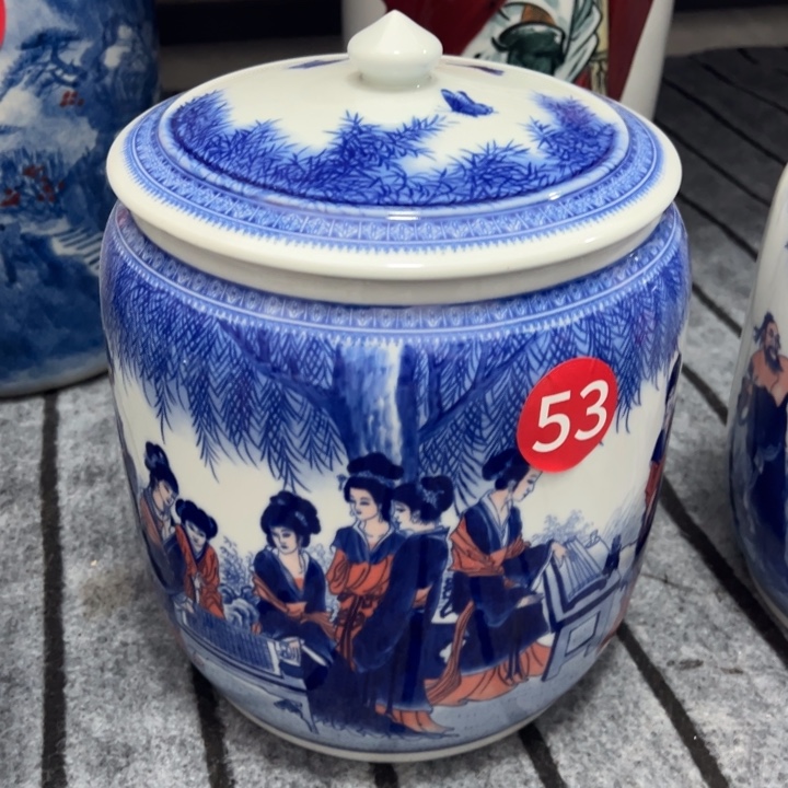 用***6陶纪念瓷器十二金钗东瓜罐