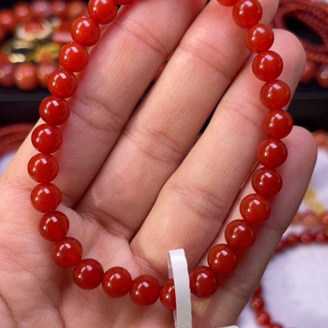 未镶嵌手链南红玛瑙
