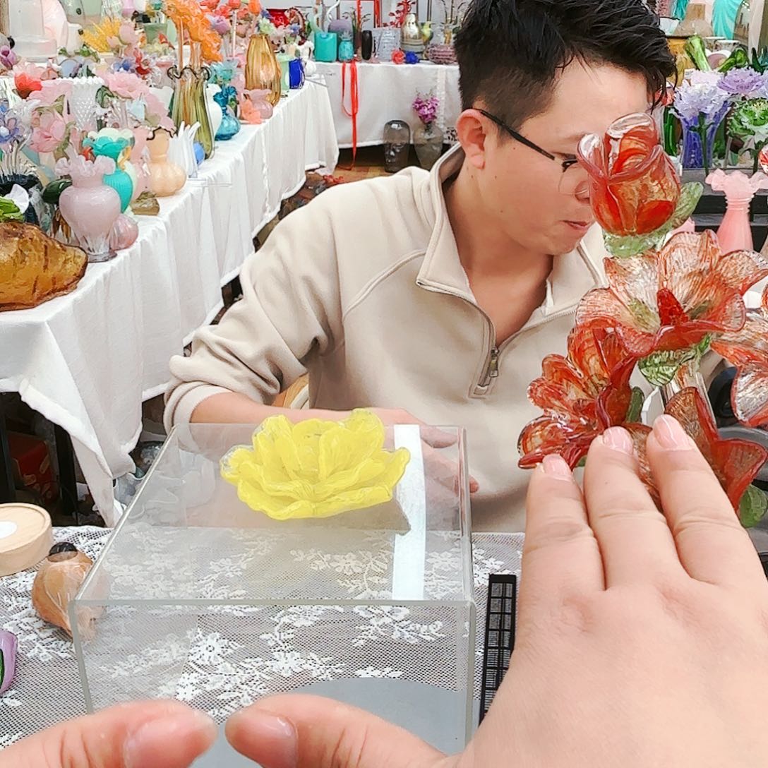 福利不退不换琉璃花瓶艺术品