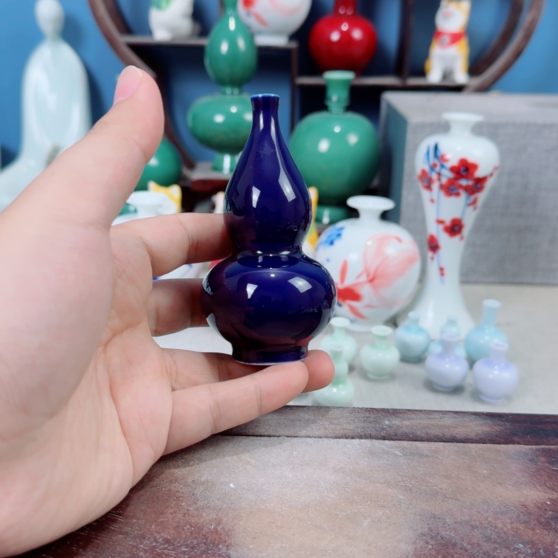 陶瓷手工小花器摆件