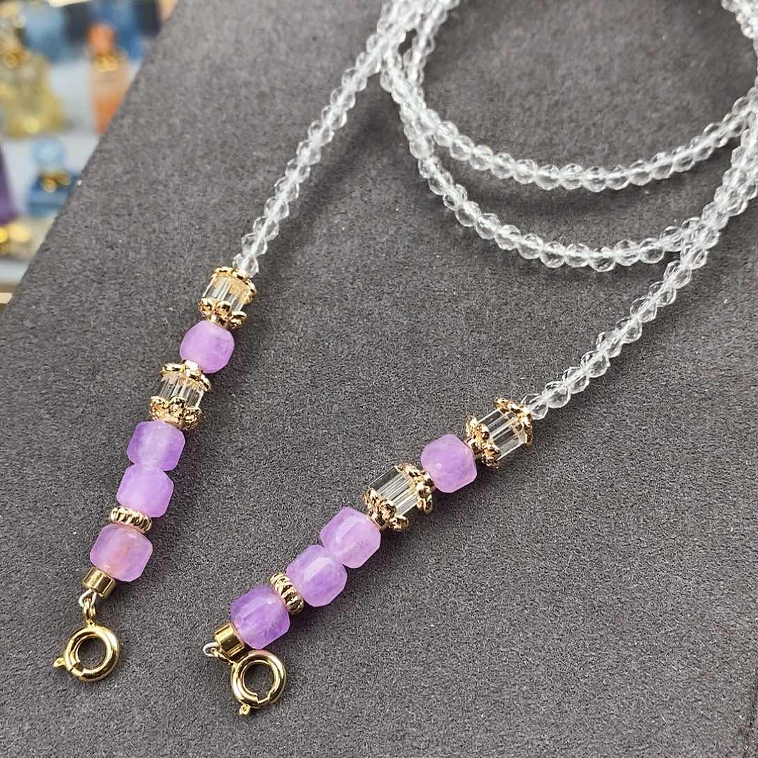 查罗石颈饰合金天然